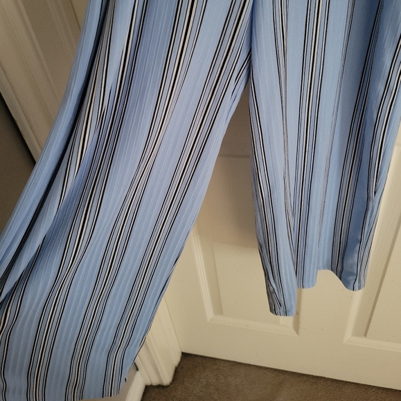 Blue / Black Silk Jumpsuit - Picture 3 of 5